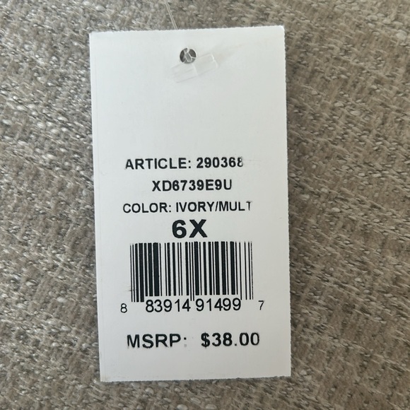 Lilt little girls butterfly sequined dress with tulle skirt Size 6X. NWT. - Picture 6 of 6